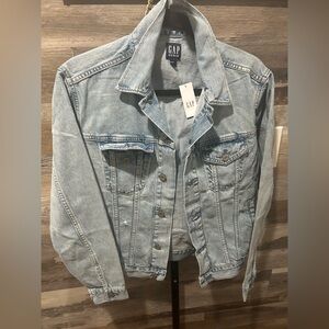 GAP Women's Classic Light Blue Jean Jacket